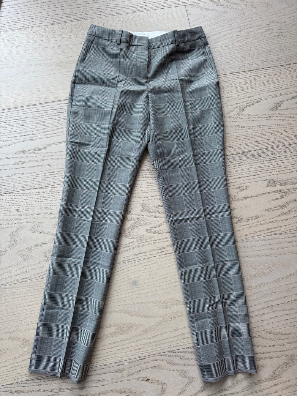 Hugo Boss Gray Plaid Women's Trousers